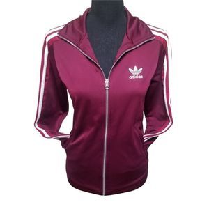 Adidas Adibreak Zip Up Maroon Jacket- Size XS